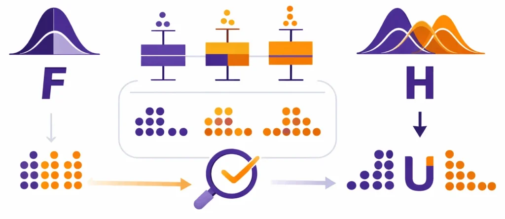 ANOVA czy Kruskal-Wallis - porównanie trzech grup